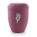 Biodegradable Urn (Red with Gold Rose Motif)